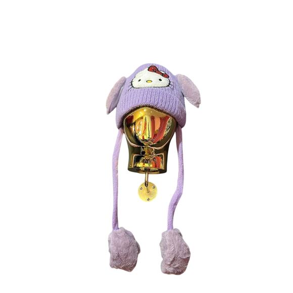 NN Accessories - Hello Kitty Purple Beanie with Moving Ears O/S NWOT